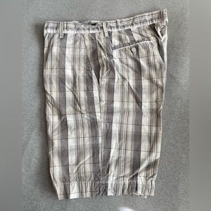 Alfani Flat Front Plaid Men's Shorts